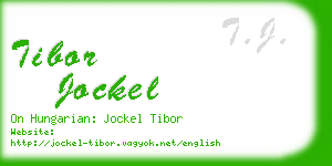 tibor jockel business card